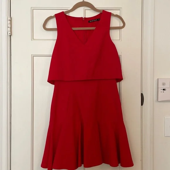 Black Halo size 2 red dress